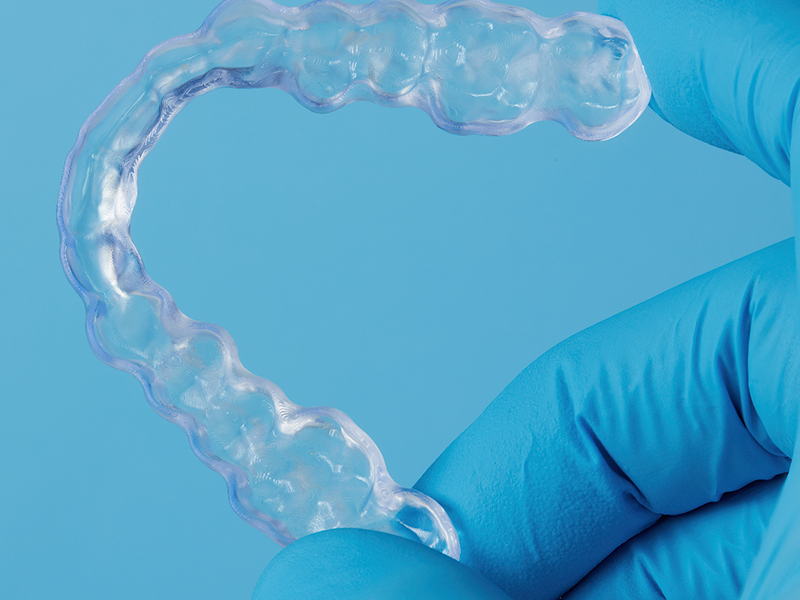 Splints 3D printed with the Dental LT Clear V2 Resin
